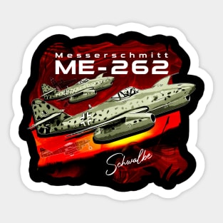 Messerschmitt ME-262 Luftwaffe Vintage Fighter Aircraft Sticker